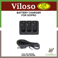 Viloso 3in1 Charger for GoPro Hero 3/4 Battery